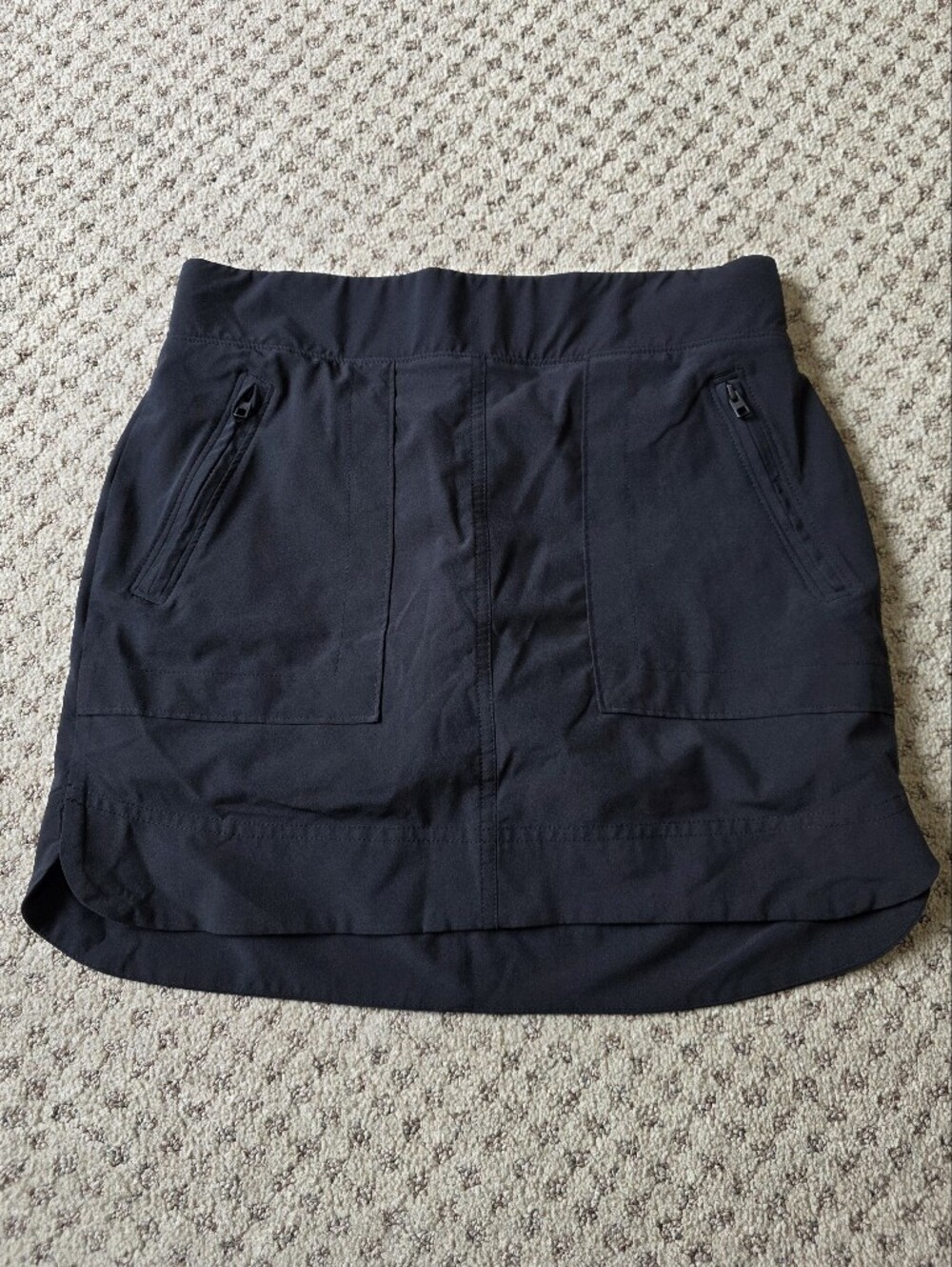 Athleta Black Zip-Pocket Active Skort